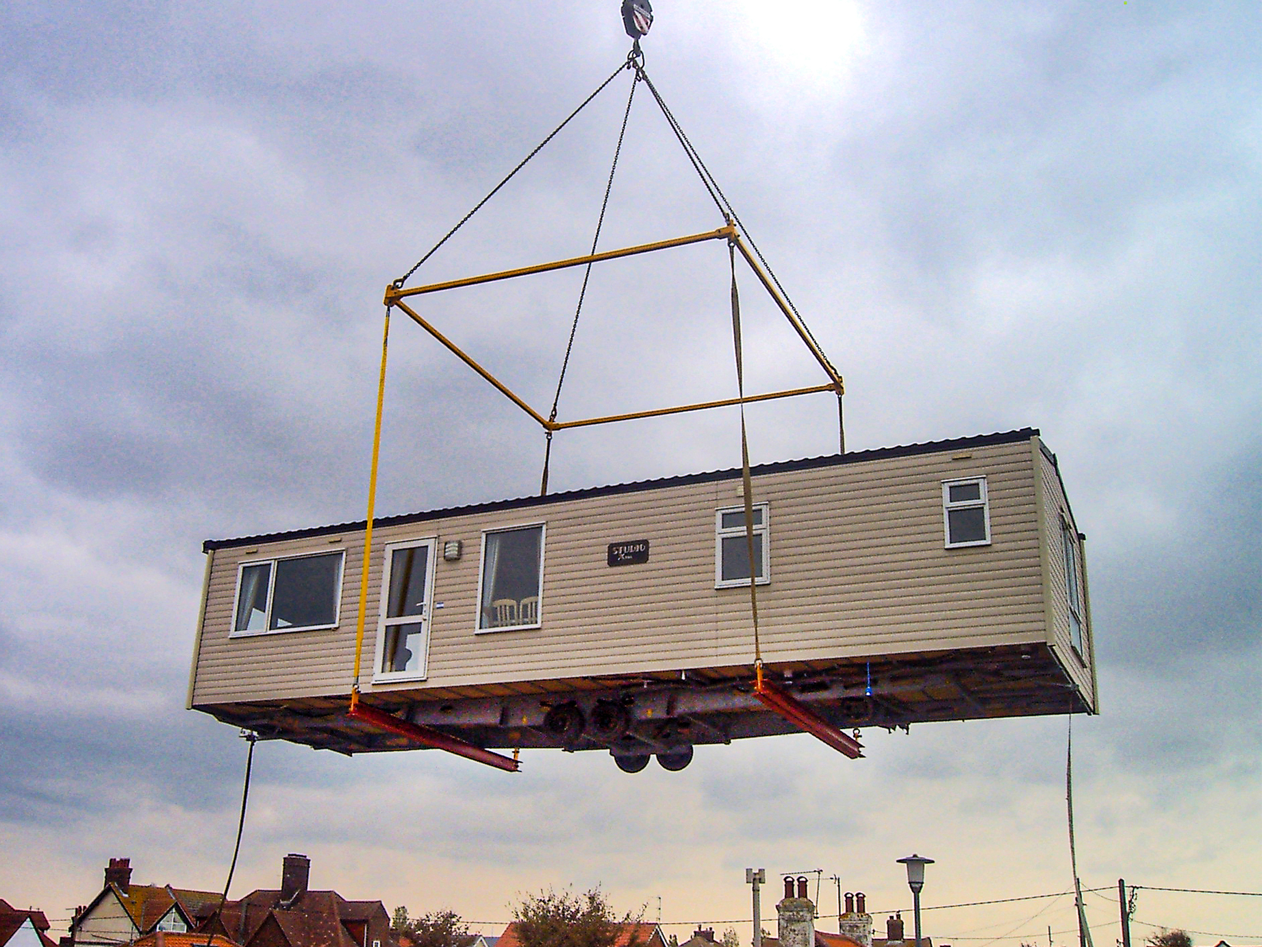 Hot Tub Crane Hire Boat Cranes Caravan Installation