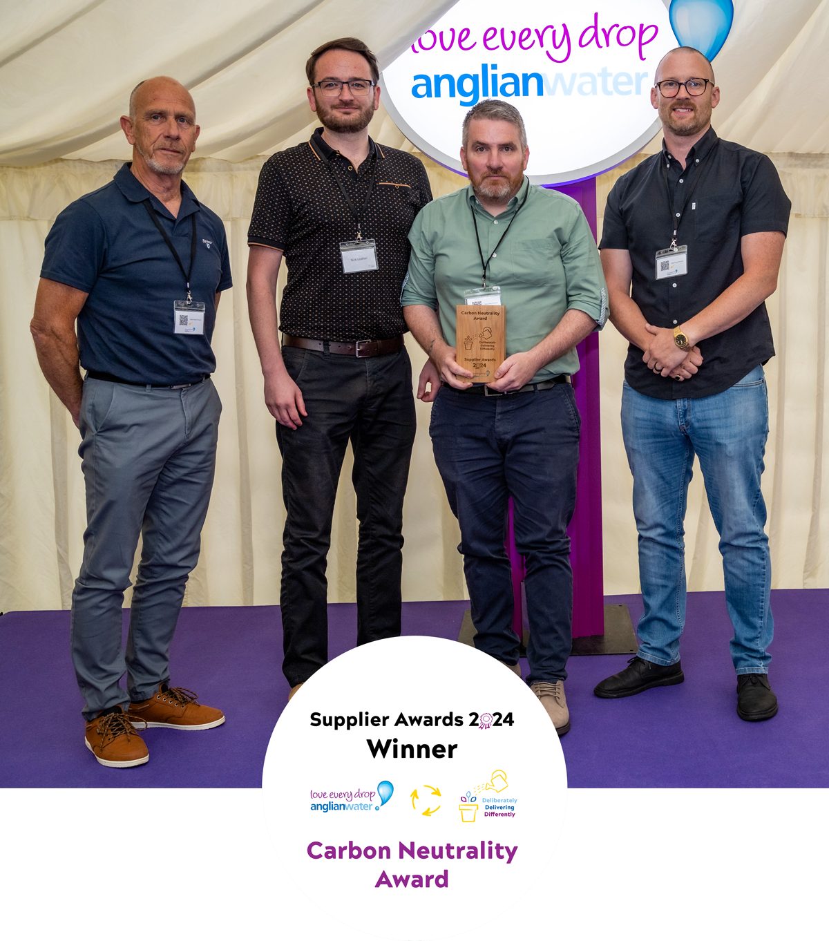 Anglian Water supplier awards 2024 winners for carbon neutrality
