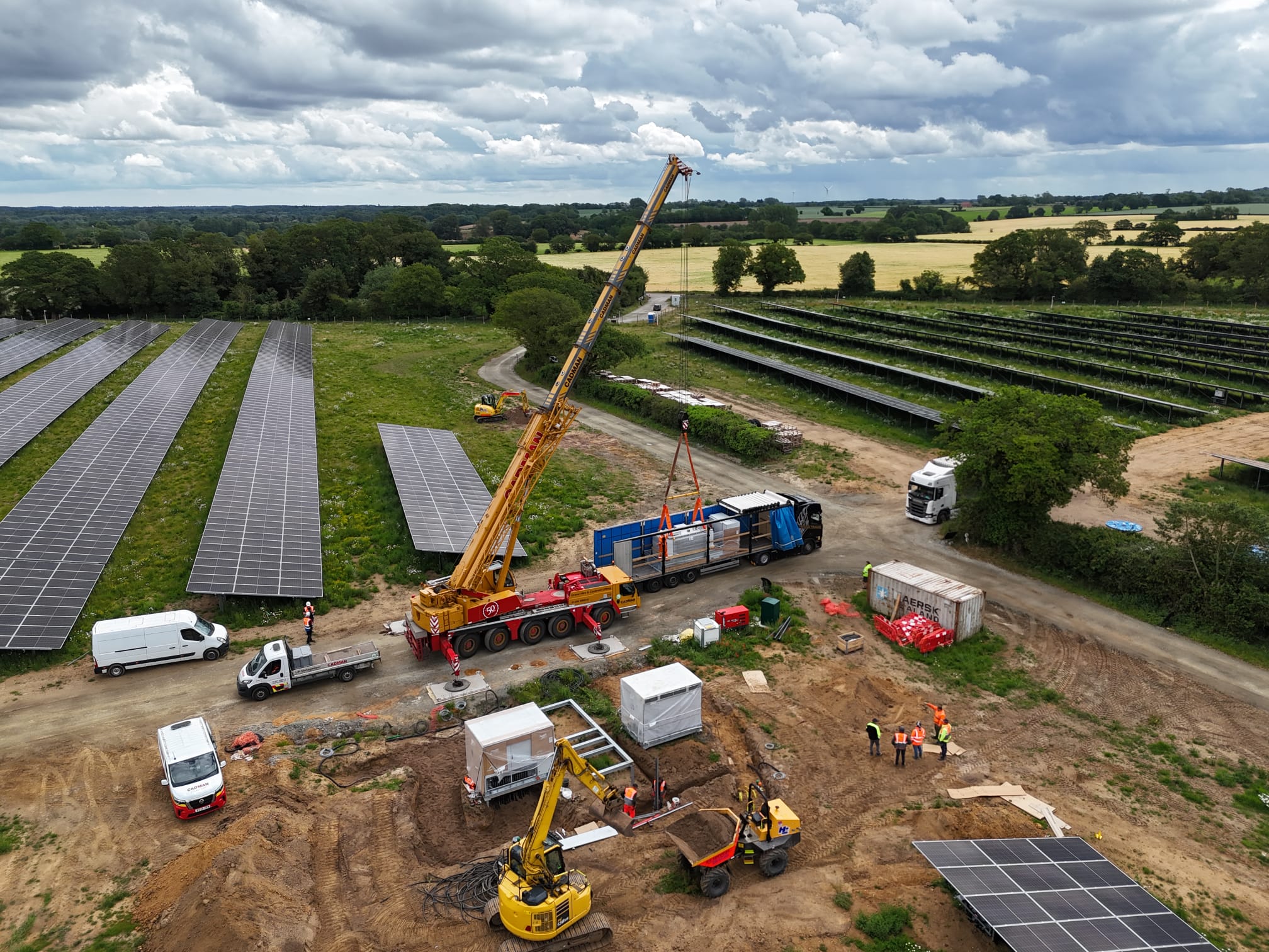 Renewable Energy Lifting Operations at Norfolk Solar Sites